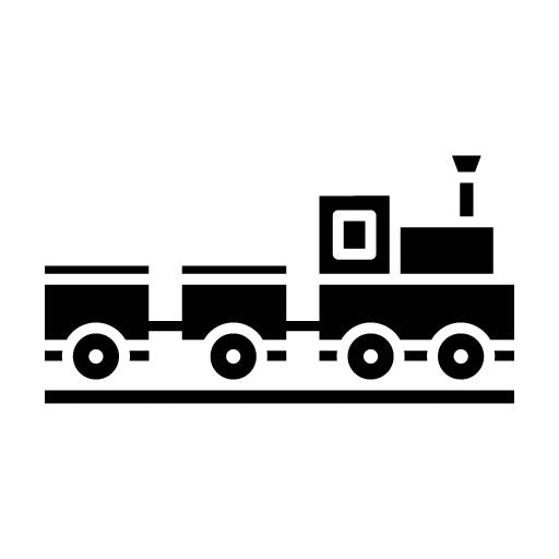 Train Toy Glyph Icon