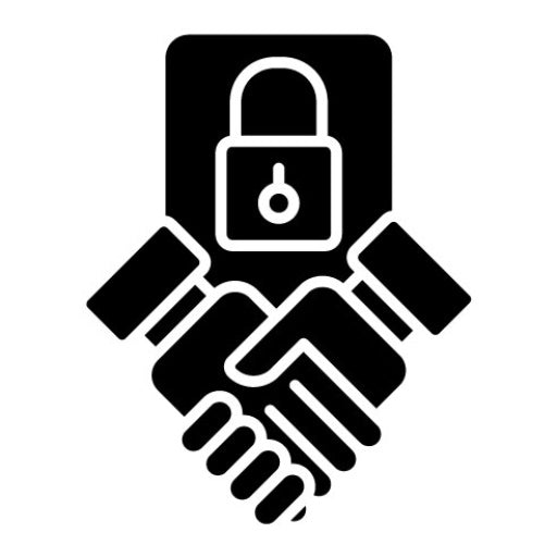 Confidential Agreement Glyph Icon