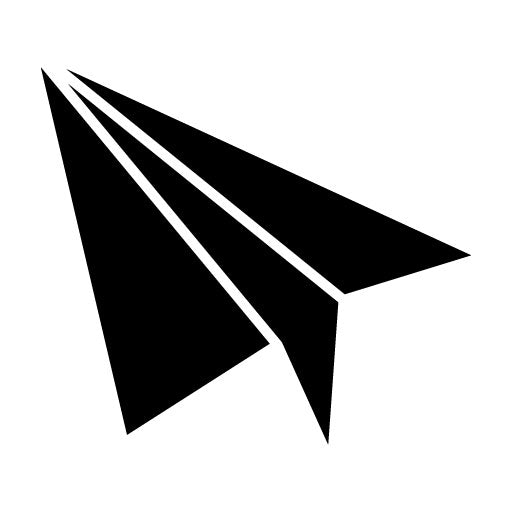 Paper Plane Glyph Icon