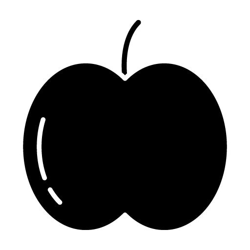 Apple Glyph Icon | Kindergarten