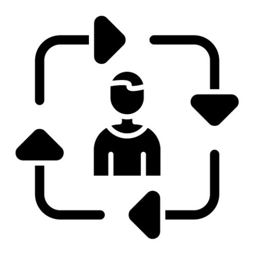 Job Rotation Glyph Icon