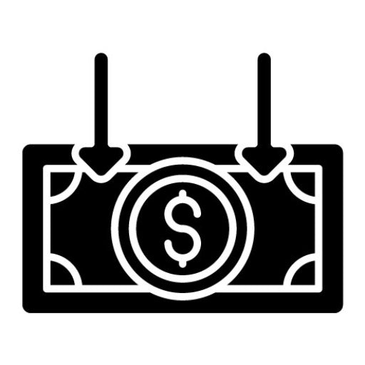 Low Income Glyph Icon