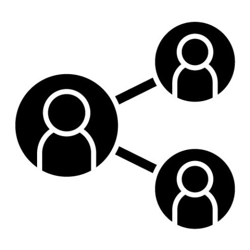Team Network Glyph Icon | Business People