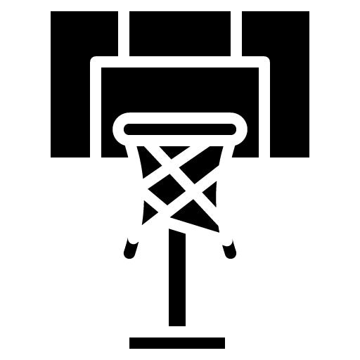 Basketball Hoop Glyph Icon