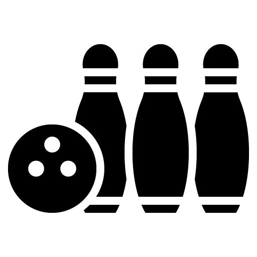 Bowling Glyph Icon | Sport Equipment