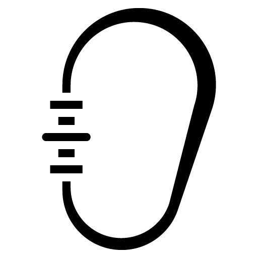 Carabiner Glyph Icon | Sport Equipment