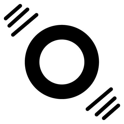 Flying Disc Glyph Icon