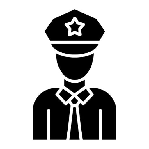 Police Officer Glyph Icon