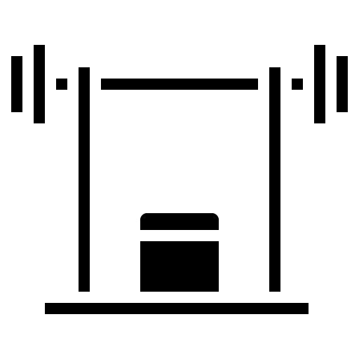 Weight Bench Glyph Icon