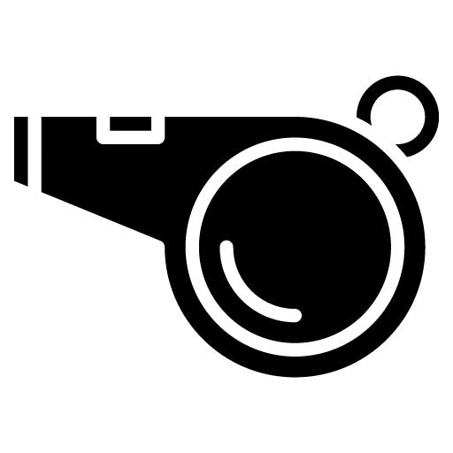 Whistle Glyph Icon | Sport Equipment