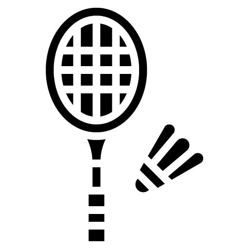 Badminton Glyph Icon | Sport Equipment