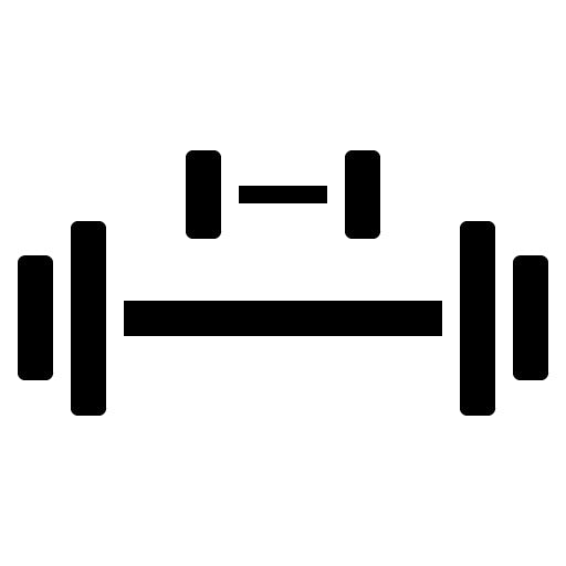 Barbell Glyph Icon | Sport Equipment