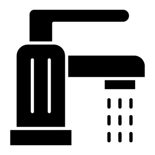 Firefighter Faucet Glyph Icon