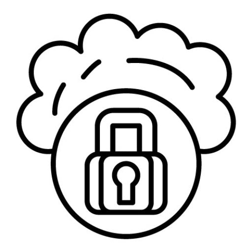 Secure Cloud Icon | Web Hosting