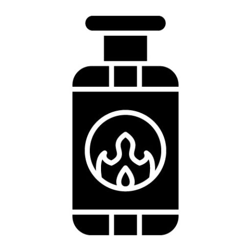 Gas Cylinder Glyph Icon