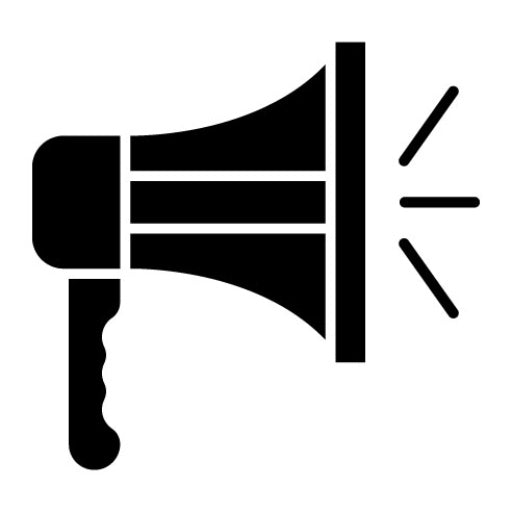 Megaphone Glyph Icon