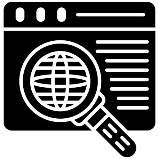Seo Glyph Icon | Web Hosting