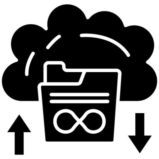Unlimited Storage Glyph Icon