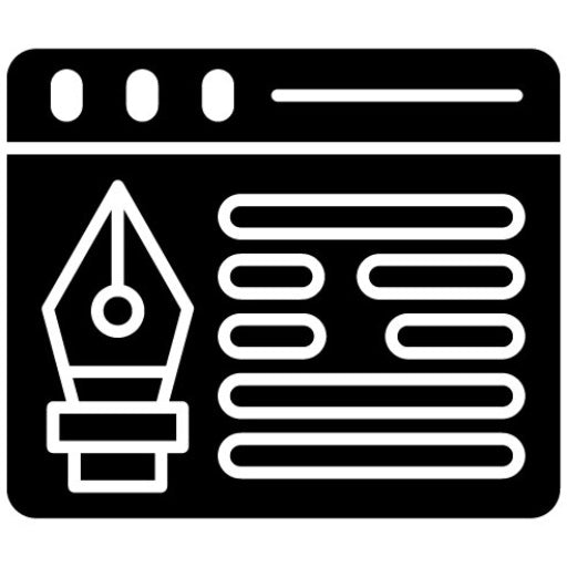 Web Design Glyph Icon | Web Hosting