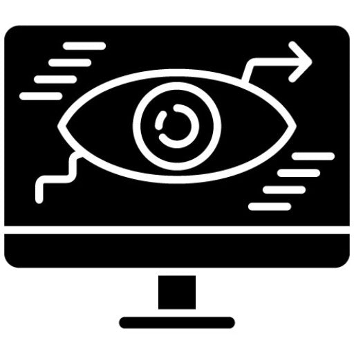 Web Monitoring Glyph Icon