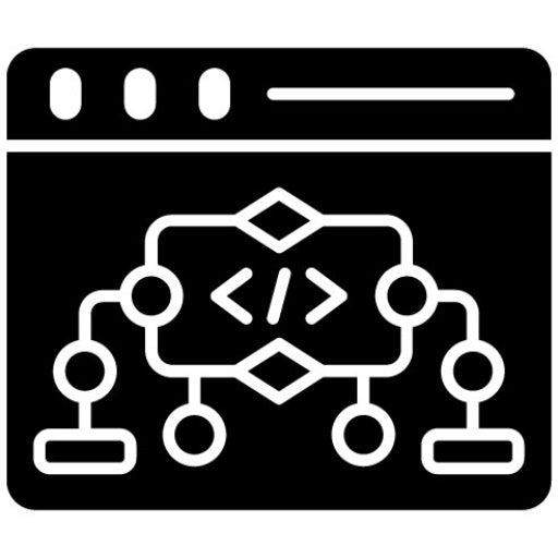 Website Algorithm Glyph Icon