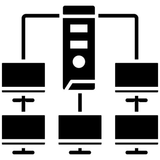 Workstation Glyph Icon | Web Hosting