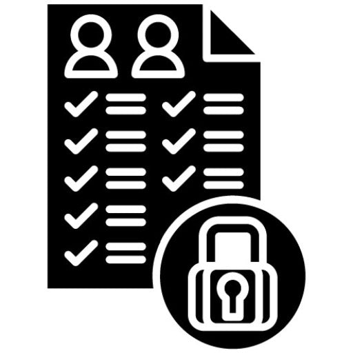 Access Control Glyph Icon | Web Hosting