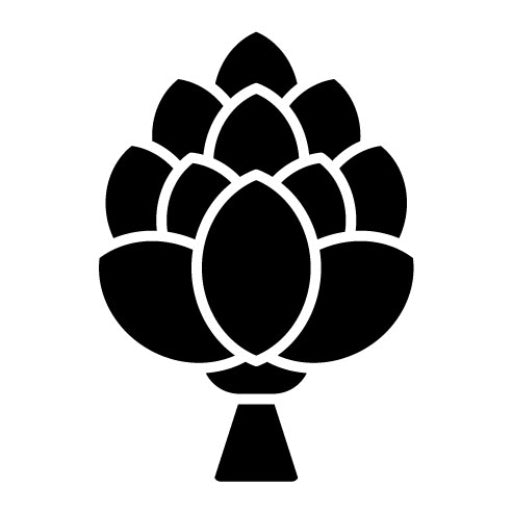 Artichoke Glyph Icon | Gardening