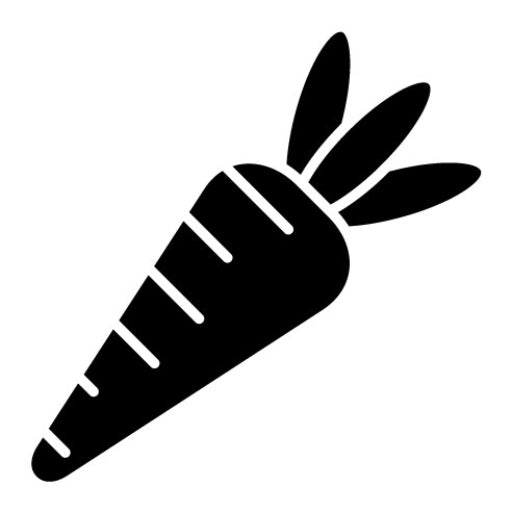 Carrot Glyph Icon | Gardening