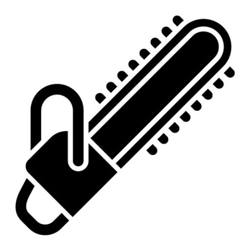 Chainsaw Glyph Icon | Gardening