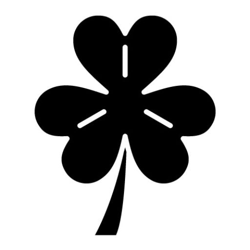 Clover Glyph Icon | Gardening