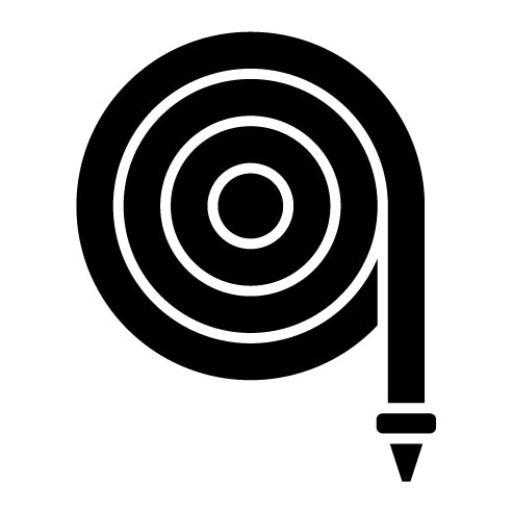 Garden Hose Glyph Icon