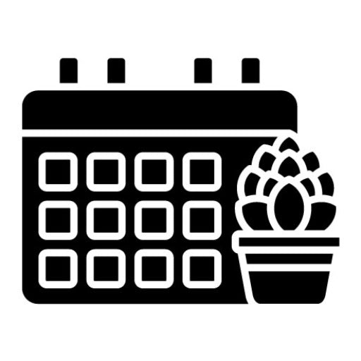 Planting Guide Glyph Icon