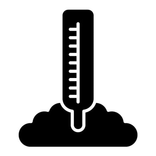 Soil Ph Meter Glyph Icon
