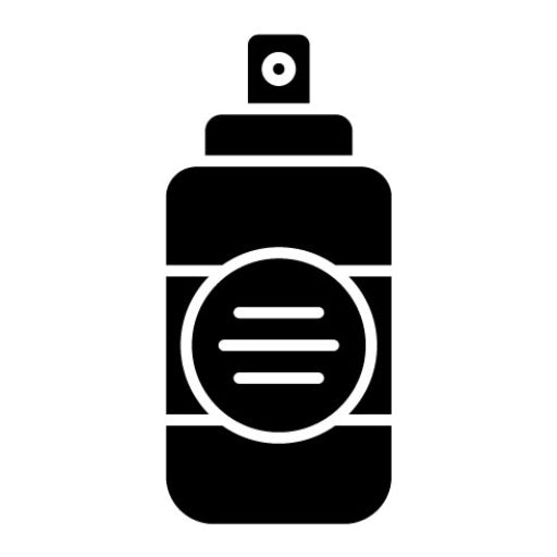 Spray Bottle Glyph Icon