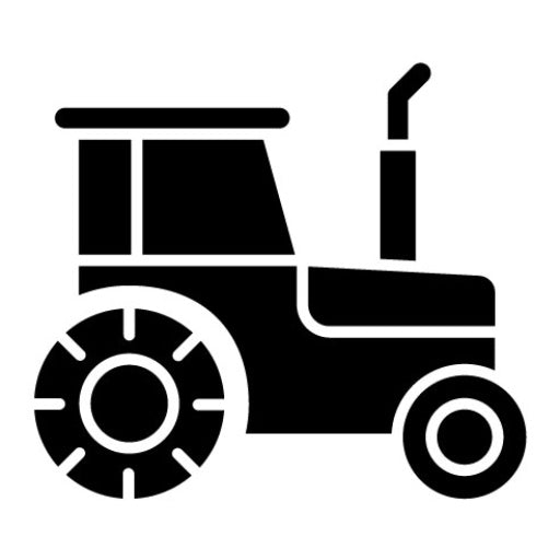 Tractor Glyph Icon | Gardening