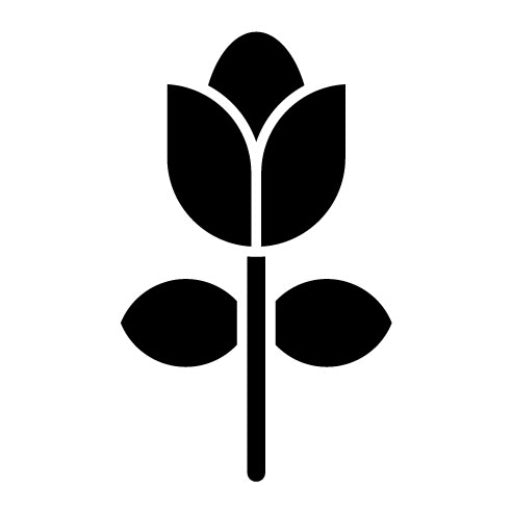 Tulip Glyph Icon | Gardening