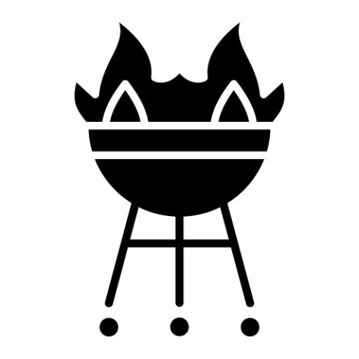 BBQ Glyph Icon