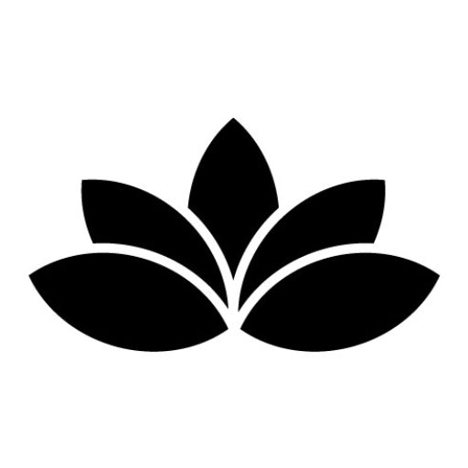 Water Lily Glyph Icon