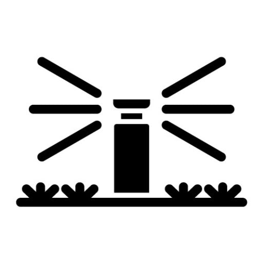 Water Sprinkler Glyph Icon
