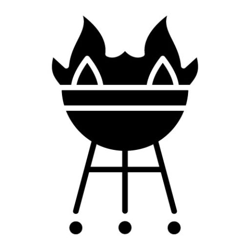 BBQ Glyph Icon