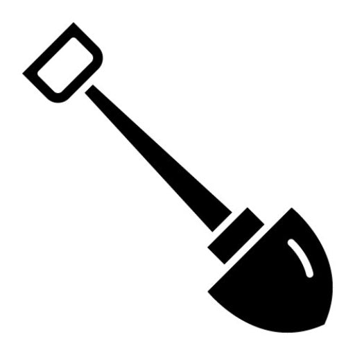 Shovel Glyph Icon