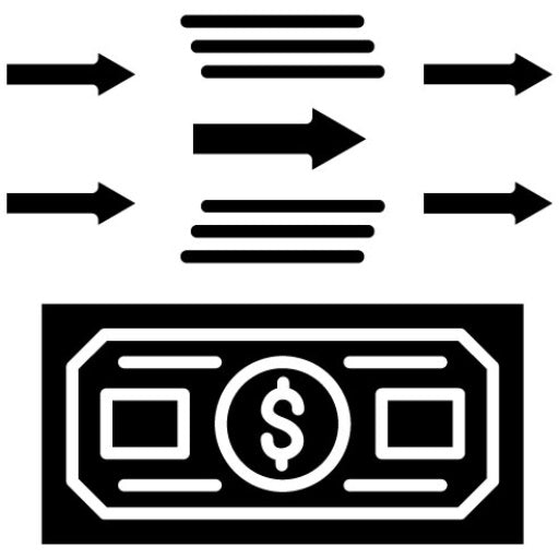 Transfer Amount Glyph Icon