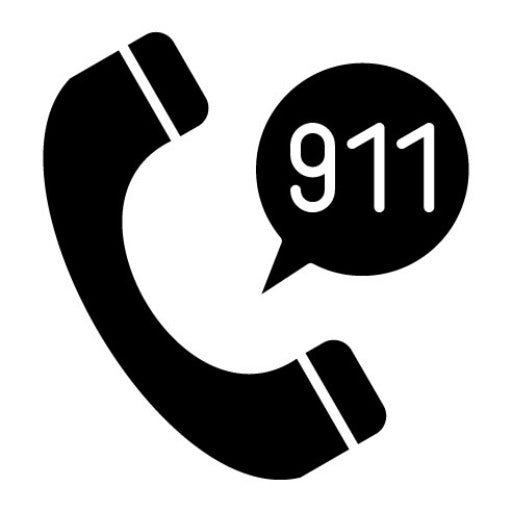 Call 911 Glyph Icon