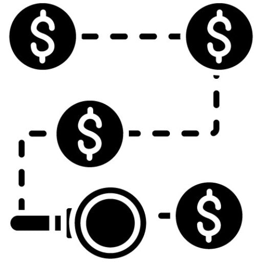 Transaction Tracker Glyph Icon
