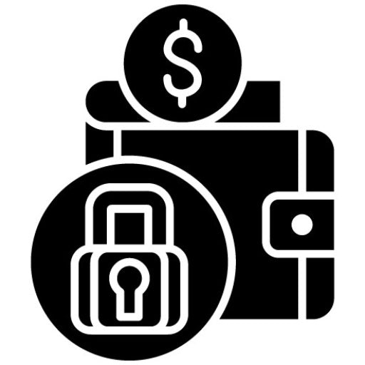 Private Wallet Glyph Icon
