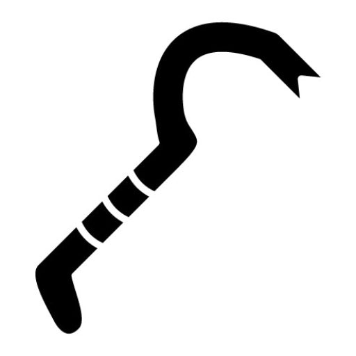 Crowbar Glyph Icon