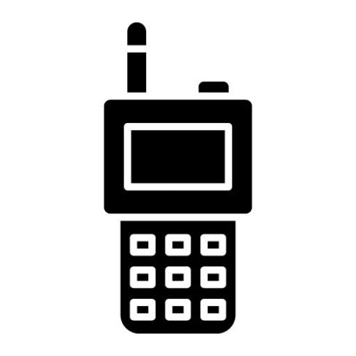 Walkie Talkie Glyph Icon | Firefighter