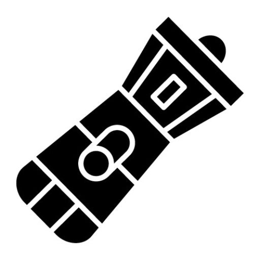 Flashlight Glyph Icon