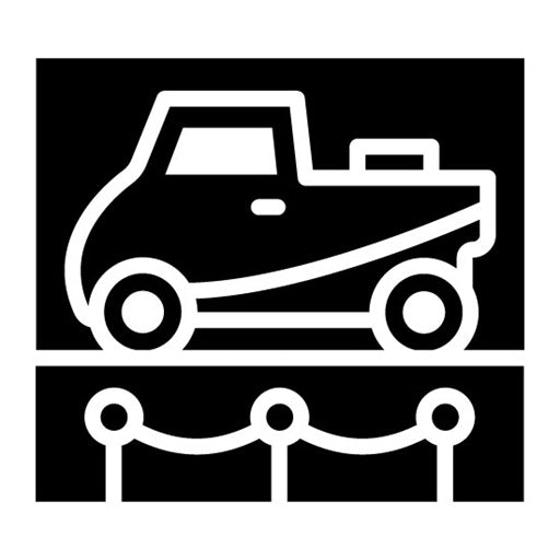 Vintage Car Museum Glyph Icon